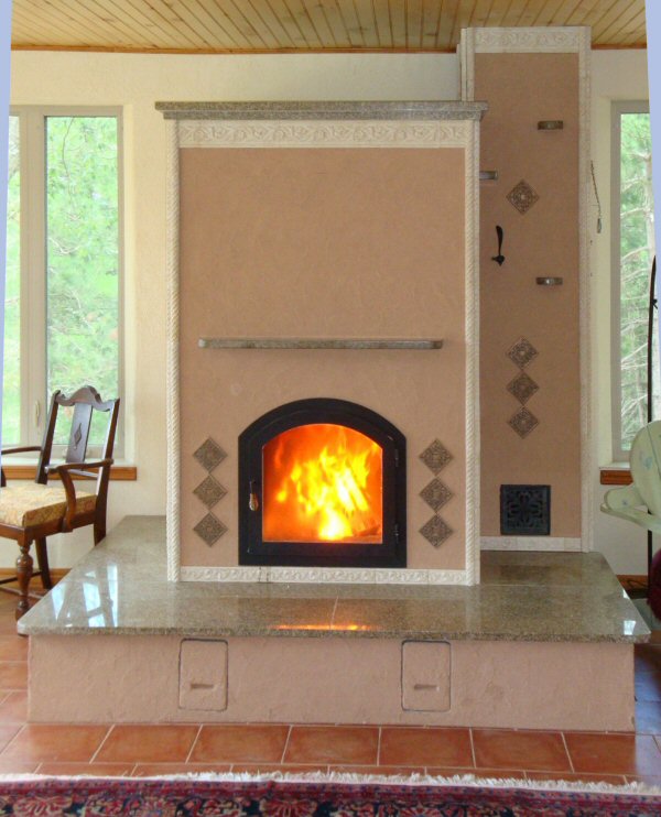 Masonry heater by Dale and Andre Demary