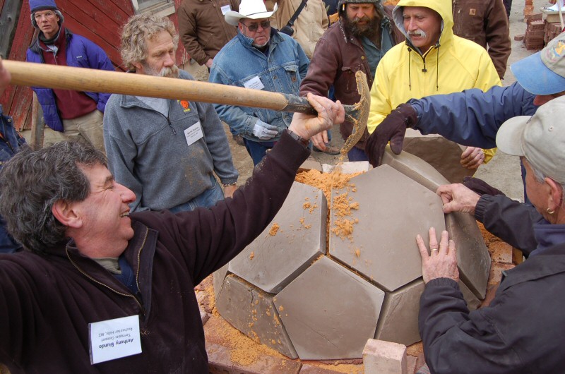 geodesic oven workshop with Norbert Senf and Pat Manley