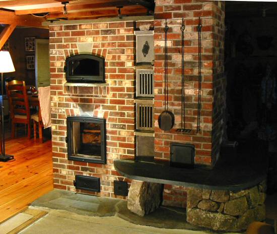Brick masonry heater by Chris Springer