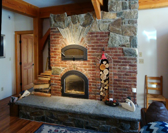 Masonry heater by Dale Demary