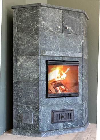 Soapstone heater by Greenestone Co.